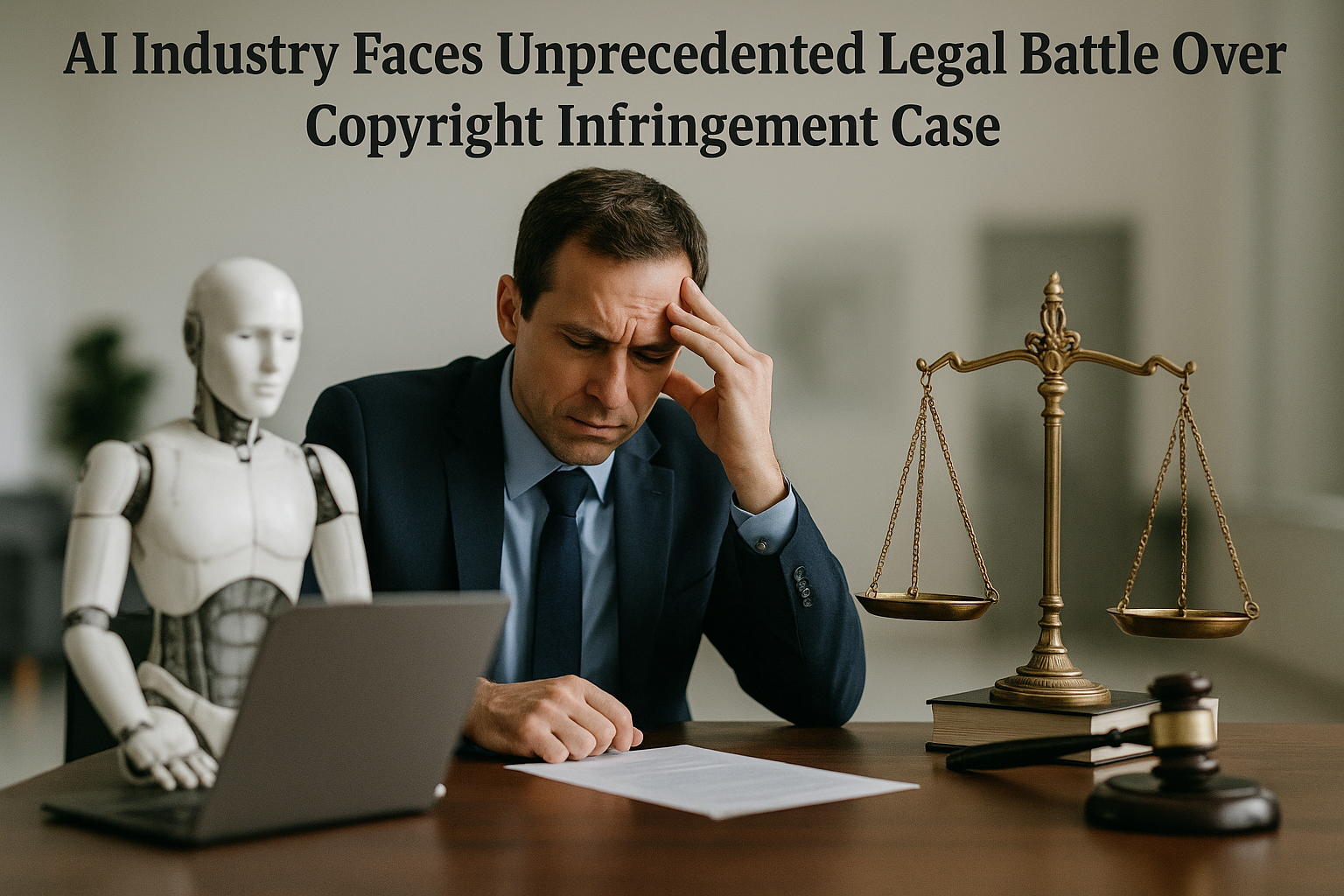 News photo for: AI Industry Faces Unprecedented Legal Battle Over Copyright Infringement Case